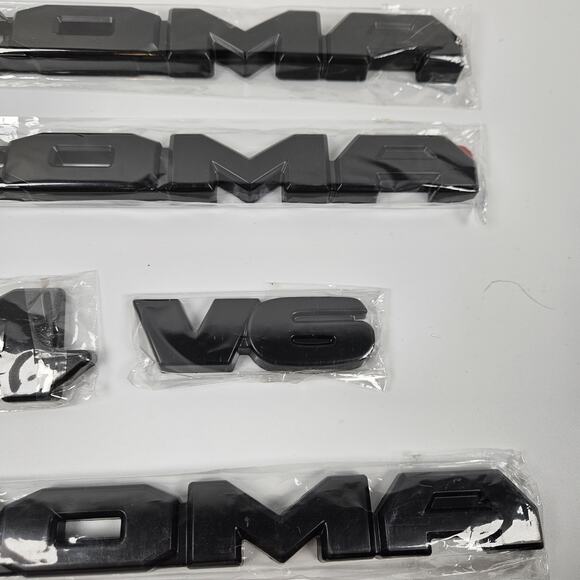 2016-2023 Toyota Tacoma Matte Black Emblem Overlay Kit, 5 pieces - Picture 3 of 3